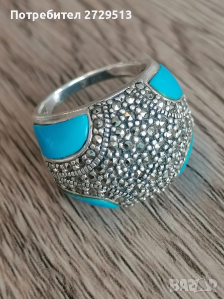  Сребърен пръстен, снимка 1