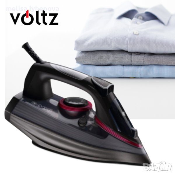 Ютия Voltz OV51050D, 2600W, 300мл., Черен, 2 ГОДИНИ ГАРАНЦИЯ, снимка 1