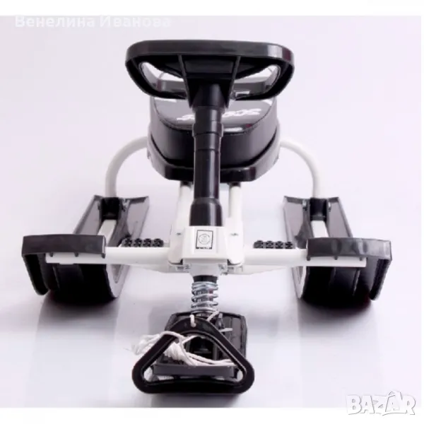 Зимна шейна с кормило, предни и задни ски и метална спирачка Mustang, снимка 1