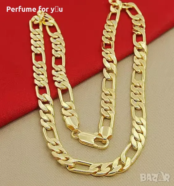Мъжки ланец/синджир с 14К златно покритие, снимка 1
