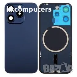 Капак батерия / Задно стъкло Оборудван за iPhone 15 Pro 6.1 / Син / Баркод : 483833, снимка 1