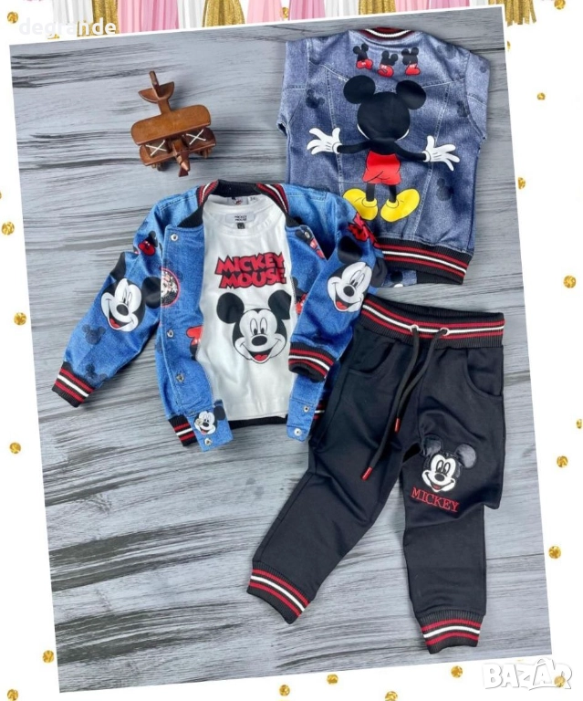 Детски екип 3 части Мики Маус , снимка 1