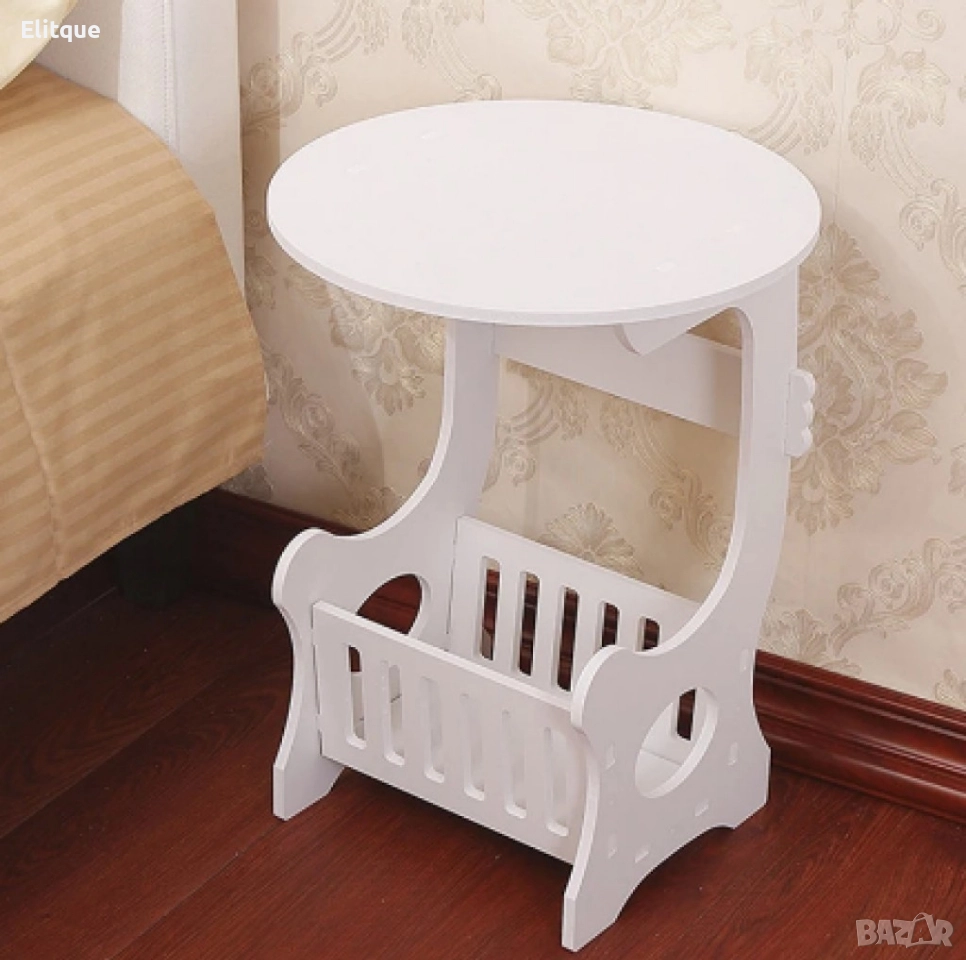 Кръгла масичка нощно шкафче, снимка 1