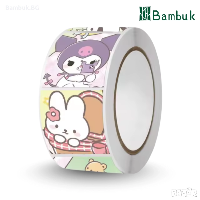 Декоративно тиксо, тип уоши ”Pastel Kawaii Pals”, снимка 1