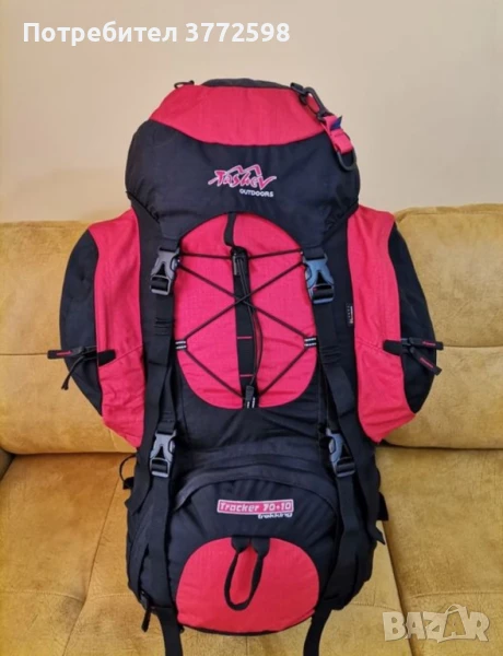 НОВА туристическа раница Tashev Tracker 70+10 CORDURA, снимка 1