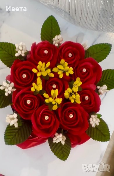 Подарък за всеки повод от ароматизирани сапунени рози, снимка 1