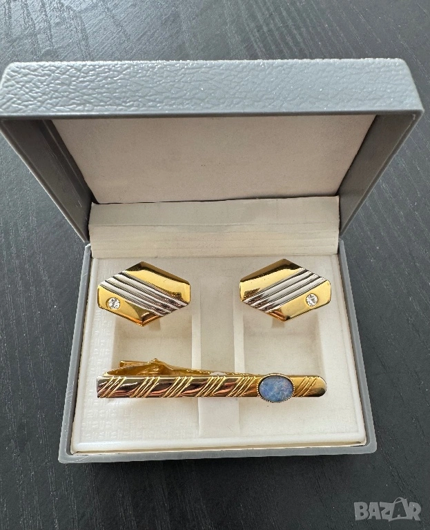 Комплект копчета за ръкавели и игла, снимка 1