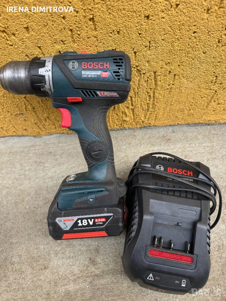Bosch gsr 18v-60c, снимка 1