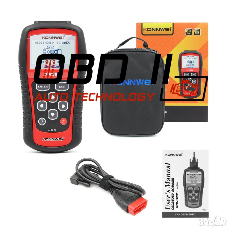 Konnwei KW808 OBD2 Diagnostic Автодиагностика, снимка 1