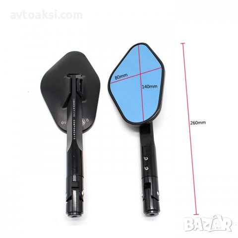 Огледала за мотор - Ф8мм/Ф10мм 2бр/к-т-2155, снимка 3 - Аксесоари и консумативи - 40205816