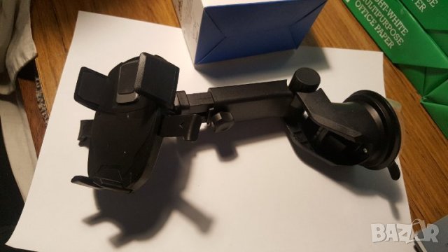 Качествена стойка за телефон за кола или стена CAR HOLDER разтегателна, снимка 6 - Аксесоари и консумативи - 35908686