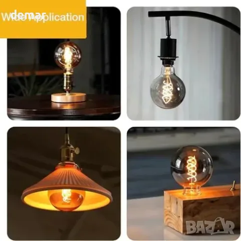 Комплект 2 димируеми LED крушки Едисон E27, 6 W, 2700 K, опушено стъкло, снимка 7 - Други стоки за дома - 56011824