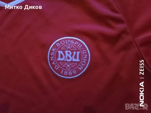 Футболна тениска на Дания Хумел размер С, снимка 3 - Футбол - 48042129