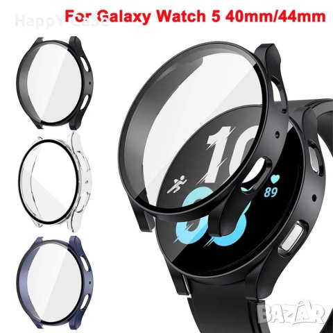 Samsung Galaxy Watch 4 5 5 Pro 40 44 45 mm. / Твърд удароустойчив кейс с протектор, снимка 1 - Смарт гривни - 41060571