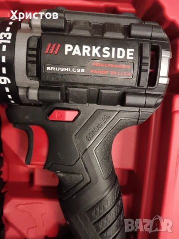 Акумулаторен винтоверт Parkside Performance PABSP 20-Li C4., снимка 4 - Винтоверти - 53807672
