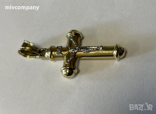 Златна висулка(кръст)5.14гр., снимка 2 - Колиета, медальони, синджири - 52156508