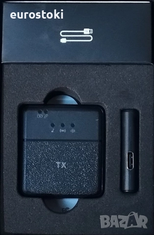 Безжичен микрофон Kinizuxi, професионален лавалиер микрофон за iPhone, iPad, Android, 2.4G , снимка 9 - Аксесоари за Apple - 52587453