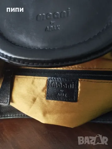 ЕСТЕСТВЕНА КОЖА на maani by ADAX голяма черна дамска с къси и дълга дръка , снимка 8 - Чанти - 47292966