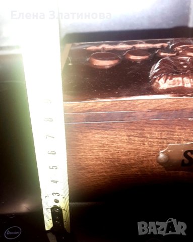 Дървена кутия за захар, снимка 3 - Аксесоари за кухня - 44245777