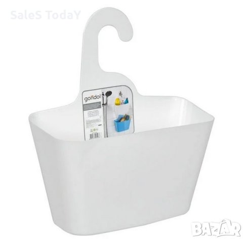 Кошница за баня, органайзер,Висяща пластмасова, розова, 28.5x12x15.5 cm, снимка 3 - Органайзери - 35811303