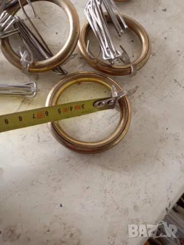 Месингови халки за корниз, снимка 3 - Други ценни предмети - 49602544