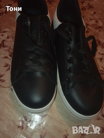 Нови Кожени Дамски Маратонки на Платформа 39, снимка 4 - Маратонки - 53759642