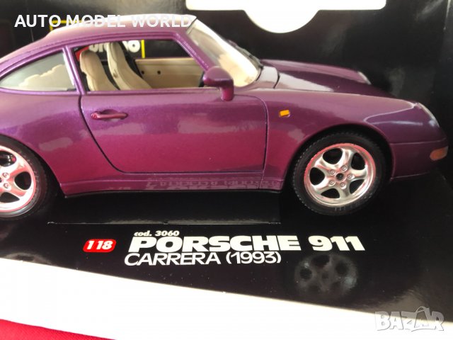 Нова метална колекционерска количка PORSCHE CARRERA 993 1991г.1:18 NEW, снимка 2 - Колекции - 39945179