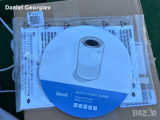 НЕУПОТРЕБЯВАН пречиствател за въздух Levoit Core 200S SMART, снимка 7 - Овлажнители и пречистватели за въздух - 52539261