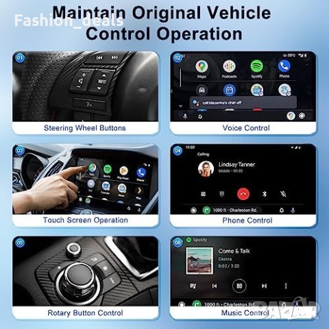 Нов CarPlay Безжичен Bluetooth адаптер за Android Auto USB C донгъл за OEM за Автомобил Кола, снимка 2 - Друга електроника - 41919421