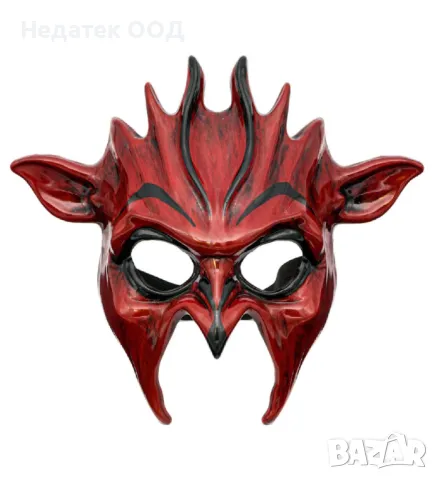 Маска за Хелоуин, дявол, червен
