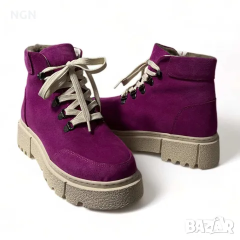 Атрактивни и модерни дамски боти в уникален цвят циклама.