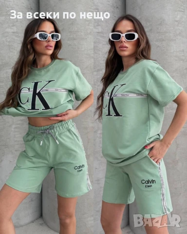Calvin Klein Дамски Летен Спортен Комплект🔝Дамски Спортен Екип Келвин Клайн - 5 Цвята Код A707, снимка 6 - Комплекти - 50932926