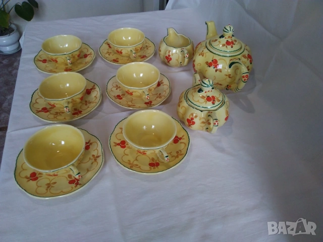 Продавам антикварен сервиз за чай-Ditmar Urbach,Turn-Teplitz., снимка 6 - Антикварни и старинни предмети - 53646510