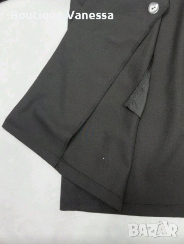 Дамско елегантно сако в черно с перли , снимка 4 - Сака - 53686499