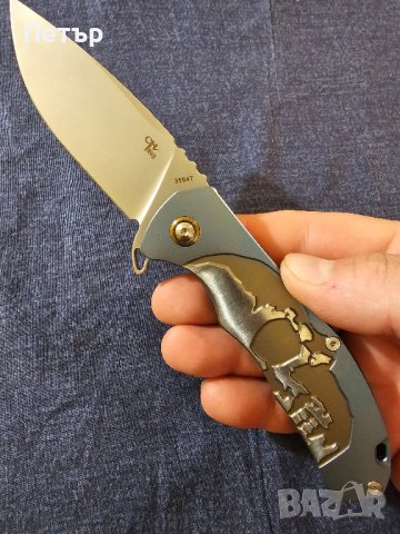 CH 3504T-BL M390 и титан , снимка 7 - Ножове - 42400402