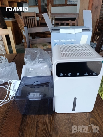 Мини влагоабсорбатор нов, тих с LCD дисплей и 12-часов таймер, снимка 7 - Овлажнители и пречистватели за въздух - 52673035