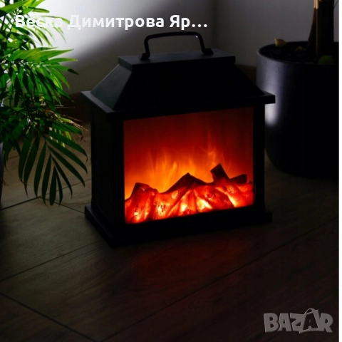 Декоративен LED фенер - камина, снимка 5 - Декорация за дома - 52671297
