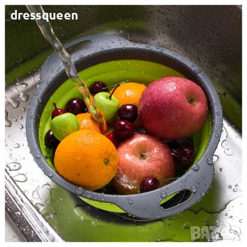 (кръгъл) Сгъваем силиконов гевгир, снимка 7 - Други стоки за дома - 44237915