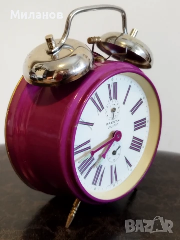 Стар механичен будилник, настолен часовник, снимка 6 - Антикварни и старинни предмети - 51109129