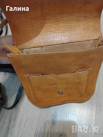Три малки чанти от естествена кожа, снимка 3 - Чанти - 52501944