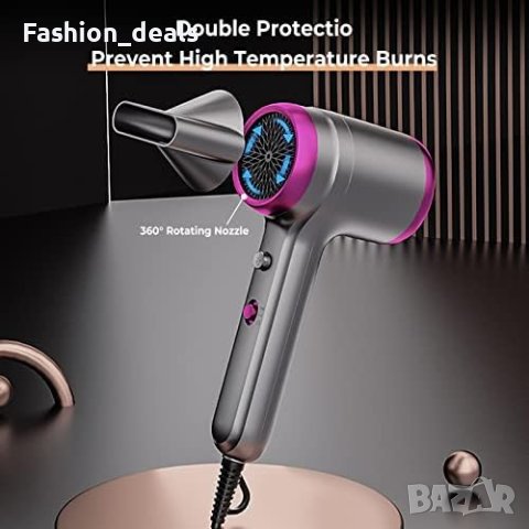 Нов Сешоар с дифузер за коса 1300W 2 скорости Жени Мъже Прическа, снимка 4 - Сешоари - 41480346