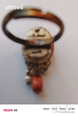 Стар дамески пръстен, снимка 3 - Антикварни и старинни предмети - 52519580