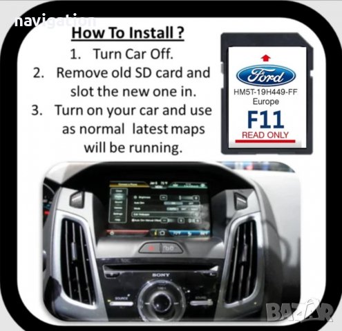 🚘🚘🚘 🇧🇬 2023 FORD F11 SD card навигация ъпдейт Lincoln Sync2 Форд EU USA C-Max,Edge,F-150,Focus, снимка 10 - Аксесоари и консумативи - 29556351