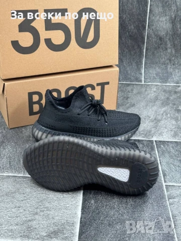 Adidas Yeezy Boost 350 V2 Дамски Черни Маратонки👟Дамски Спортни Обувки В Черен Цвят Код E585, снимка 2 - Маратонки - 50913133