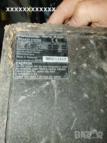 тонколона panasonic с 2 кабела(ниски/високи) единична, снимка 3 - Тонколони - 53773183
