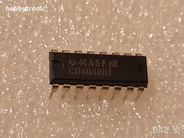 CD4040BE DIP16 CMOS 12bit binary counter, снимка 1 - Друга електроника - 36131663