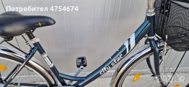 Дамски велосипедCITY STAR колело с кошница 28", снимка 4 - Велосипеди - 53779528