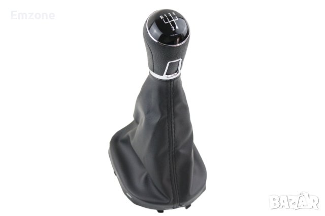 Топка за скоростен лост с кожен маншон и рамка за VW Caddy Touran с 5 и 6 ск.