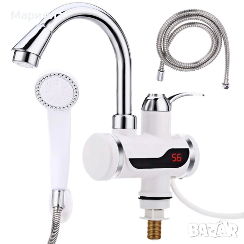 Вертикален нагревател за чешма с Душ слушалка