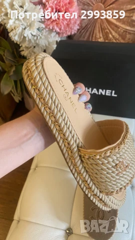 чехли Шанел*Chanel braided sandals*39, снимка 7 - Други - 51027980